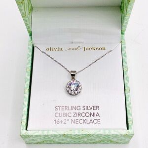 Olivia and Jackson Sterling Silver CZ necklace